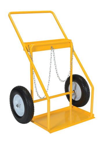 Vestil Steel Welding Cylinder Hand Truck - 30-15/16 In. x 34-1/2 In. x 43-3/16 In. 250 lb - Yellow
