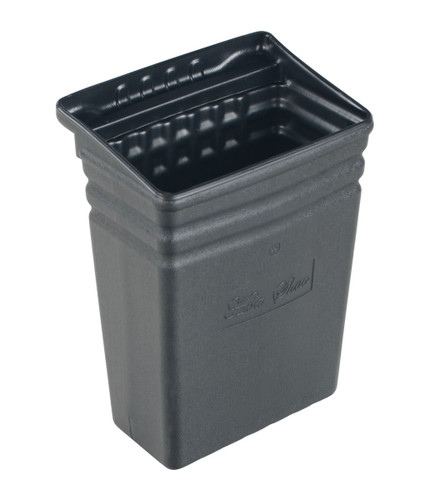Vestil Polyethylene Commercial Cart Waste Bin - 9-1/2 In. x 13-3/4 In. x 18-1/2 In. - Black