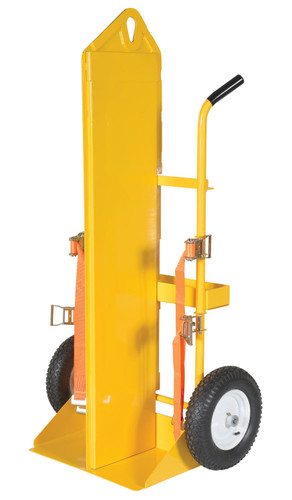 Vestil Steel Torch Cart-Lift Eye-Fire Proof - 23 In. x 34-1/2 In. x 66-3/8 In. 500 lb - Yellow