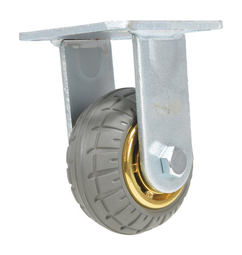 Vestil Flat-Free Rigid Caster - 4 In. Diameter x 2 In. Width 440 lb Dark - Gray