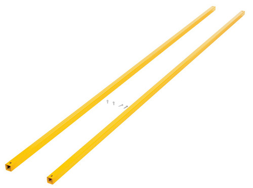 Vestil Steel Square Safety Handrail Connection Tubing - 108 In. - Yellow