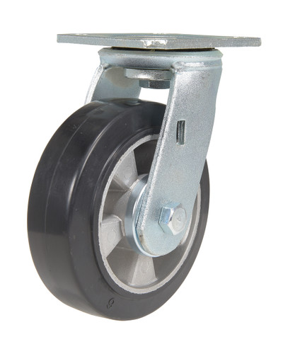 Vestil Rubber Swivel Caster - 6 In. Diameter x 2 In. Width 771 lb - Black/Gray