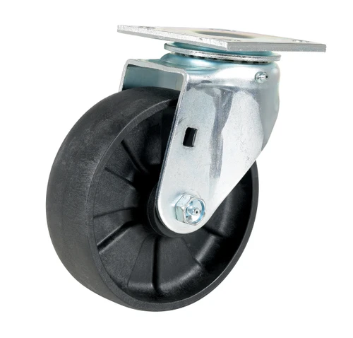 Vestil Light Duty Glass Filled Nylon Swivel Caster - 6 In. Diameter x 2 In. Width 1200 lb - Black