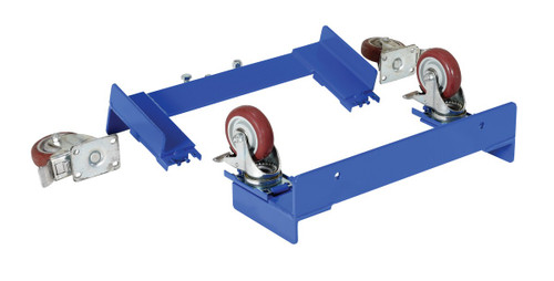 Vestil Polyurethane Caster Kit For Cylinder Caddy Models - Red/Blue
