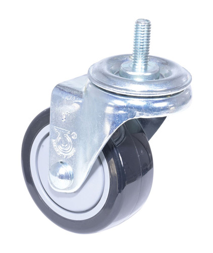 Vestil Polyurethane/Polyolefin Swivel Caster - 3 Inch Diameter x 1-1/4 Inch Width 300 lb - Black/Gray