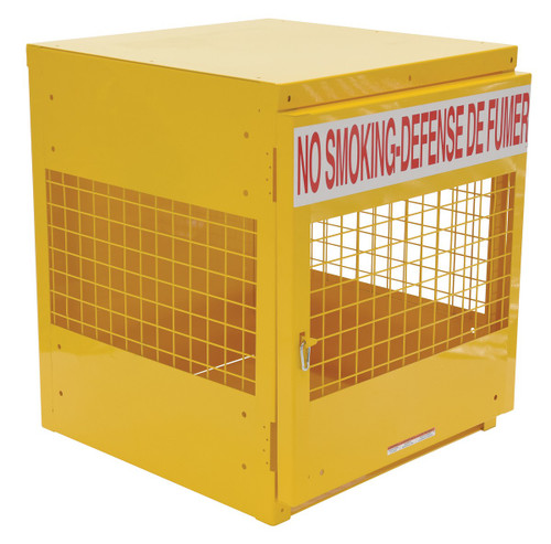 Vestil Steel Canadian LP Cylinder Storage Cabinet - 32 In. x 30 In. x 35-1/2 In. 4 Cylinder