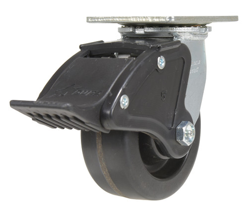 Vestil Phenolic Swivel With Total Brake Caster - 5 In. Diameter x 2 In. Width 1000 lb - Black