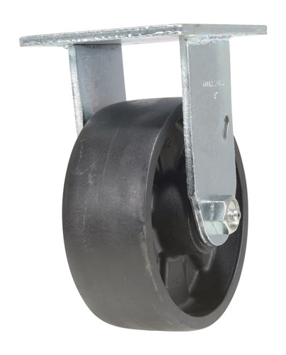 Vestil Glass Filled Nylon Rigid Caster - 5 In. Diameter x 2 In. Width 1000 lb - Black