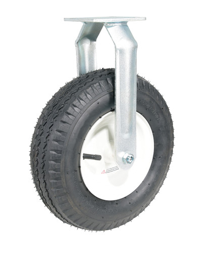 Vestil Pneumatic Rigid Caster - 12 In. Diameter x 3-1/2 In. Width 300 lb - Black/White