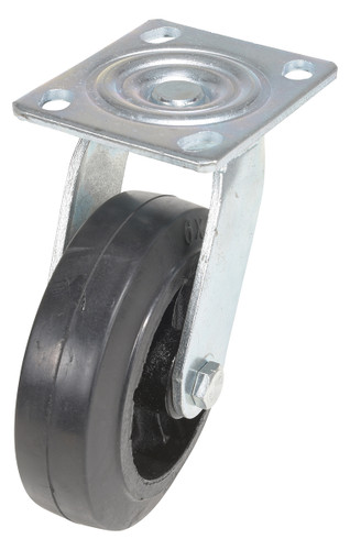Vestil Rubber Swivel Caster - 6 In. Diameter 2 In. Width 550 lb - Black