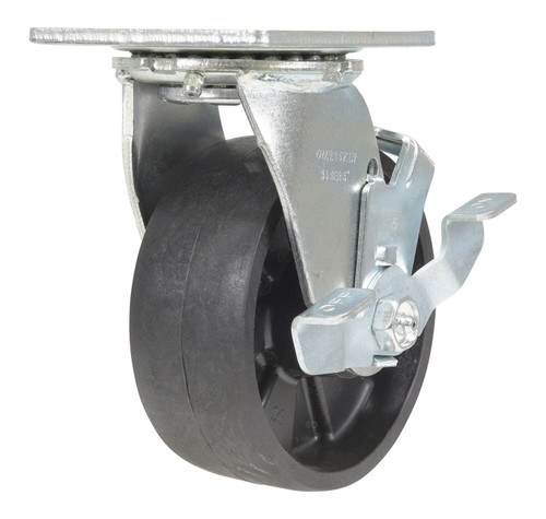 Vestil Glass Filled Nylon Swivel With Brake Caster - 5 In. Diameter x 2 In. Width 1000 lb - Black