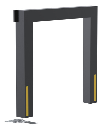 Vestil Vinyl Dock Seal - 12 In. 8 Ft. x 8 Ft. - Black