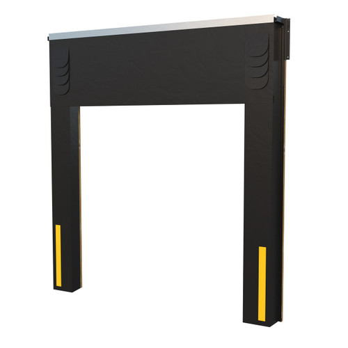 Vestil Vinyl-Coated Nylon Dock Seal/Shelter Combination - 10 In. 8 Ft. x 10 Ft. - Black