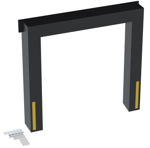 Vestil Vinyl Dock Seal - 18 In. 8 Ft. x 8 Ft. - Black