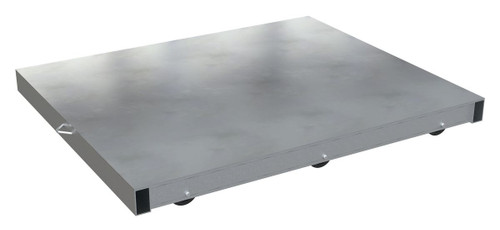 Vestil Aluminum Pallet Dolly with Pallet Top - 40 In. x 48 In. 4000 lb - Silver