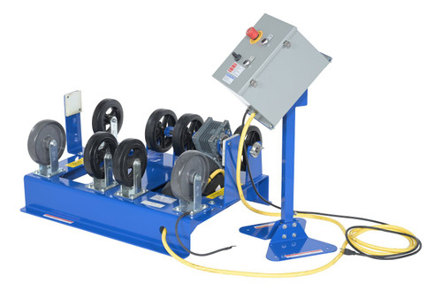 Vestil Steel Horizontal Drum Roller Mixer - 39-5/8 In. x 27-1/2 In. x 16-3/4 In. 1000 lb - Blue