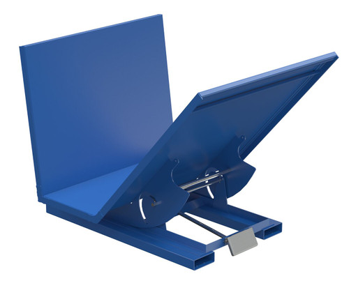 Vestil Steel Open Sided Hopper - 68-13/16 In. x 53-13/16 In. x 51-13/16 In. 2 Cubic Yard 2000 lb - Blue