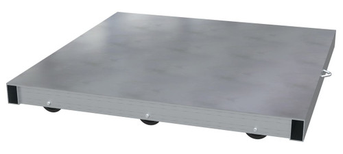 Vestil Aluminum Pallet Dolly with Pallet Top - 36 In. x 36 In. 4000 lb - Silver