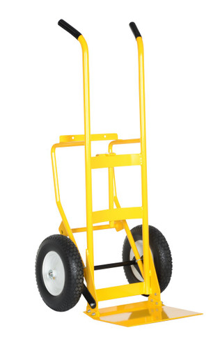 Vestil Steel Multi Purpose Drum and Hand Truck - 28-15/16 In. x 26-3/4 In. x 59-13/16 In. 500 lb - Yellow
