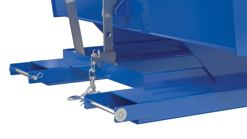 Vestil Factory Installed Welded Steel Fork Retaining Pin For D-Style Hoppers