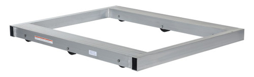 Vestil Aluminum Pallet Dolly with Tilt - 40 In. x 48 In. 4000 lb - Silver