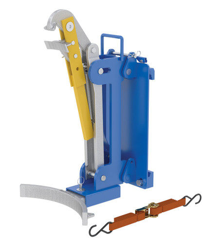 Vestil Steel Automatic Eagle Beak Drum Lifter - 16-5/8 In. x 16-15/32 In. x 30-7/16 In. 1000 lb - Blue