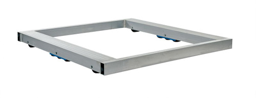Vestil Aluminum Pallet Dolly with Tilt - 36 In. x 36 In. 8000 lb - Silver