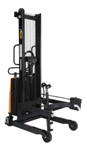 Vestil Steel Air Powered Drum Lifter/Rotator/Transporter - 57 In. x 31 In. x 85 In. 550 lb - Black/Yellow