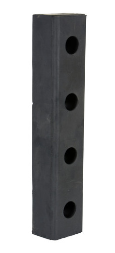 Vestil Hardened Molded Rubber Bumper - 20 In. Length - Black