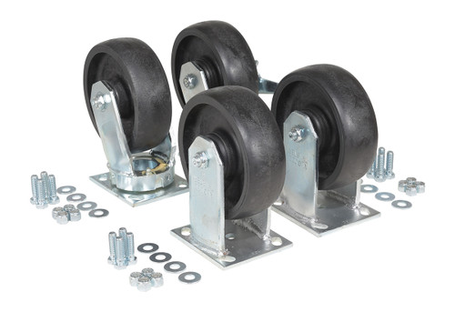 Vestil Glass-Filled Nylon Caster Kit 6 in x - 2 in 8000 lb - Black