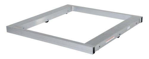 Vestil Aluminum Pallet Dolly with Tilt - 48 In. x 48 In. 4000 lb - Silver