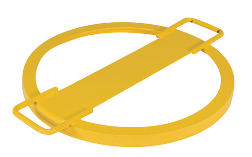 Vestil Steel Drum Tie Down - 55 Gallon 24-1/2 In. x 30-7/16 In. x 2-1/8 In. - Yellow