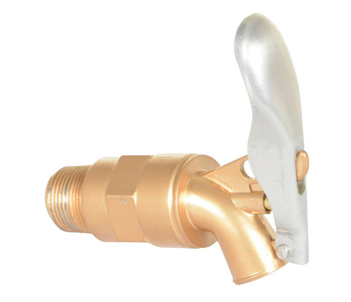 Vestil Aluminum Manual Drum Faucet with Lockable Handle - 3/4 In. Bung