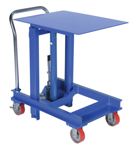 Vestil Steel Ergonomic Manual Die Table - 24 In. x 30 In. Platform 2000 lb - Blue