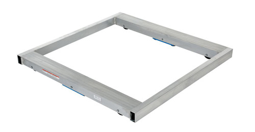 Vestil Aluminum Pallet Dolly with Tilt - 36 In. x 36 In. 6000 lb - Silver
