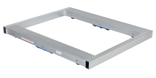 Vestil Aluminum Pallet Dolly with Tilt - 36 In. x 42 In. 8000 lb - Silver