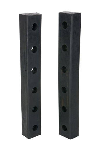 Vestil Hardened Molded Rubber Bumper - 2 Pack 30 In. Length - Black