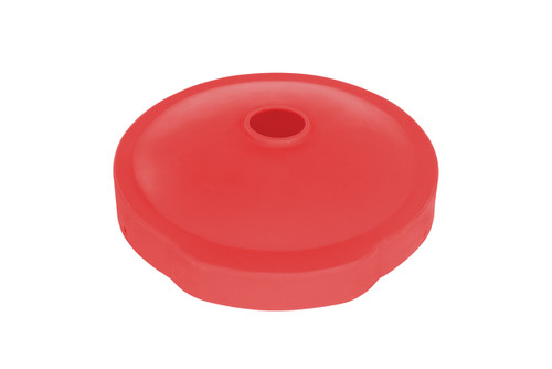 Vestil Low-Density Polyethylene - 55 Gallon Closed/Open Drum Recycling Flap - Red