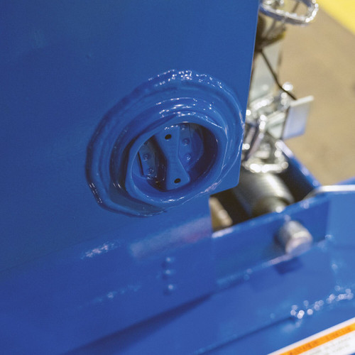 Vestil Factory Installed Welded Steel - 2 In. Threaded Drain Plug Left Corner For D Style Hoppers