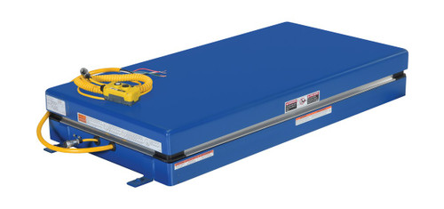 Vestil Steel Electric Hydraulic Lift Table - 24 In. x 48 In. 4000 lb - Blue