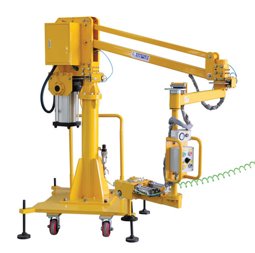 Vestil Steel Air Balanced Lifter Portable Maximum Arm Length - 78-1/4 In. 250 lb - Yellow