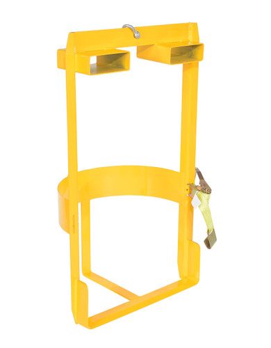 Vestil Steel Overhead Drum Lifter 19-3/4 In x 28-5/8 In x - 49-1/2 In 1000 lb - Yellow