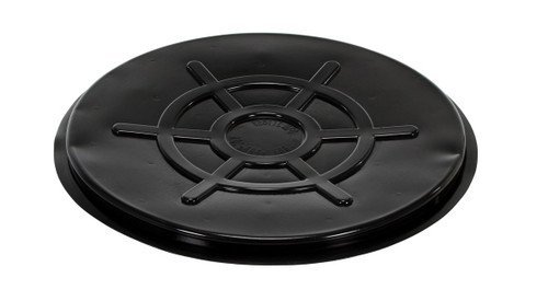 Vestil Polyethylene Drum Cover Closed Head - 55 Gallon - Black