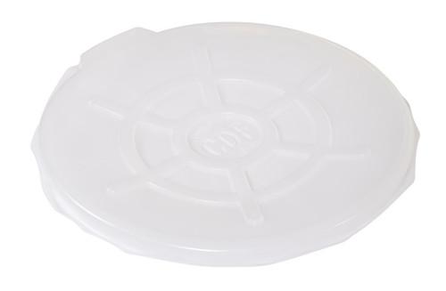 Vestil Polyethylene Drum Cover Open Head - 55 Gallon - Clear