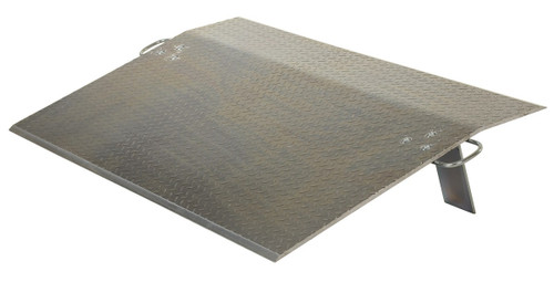 Vestil Aluminum Economizer Dock Plate - 48 In. x 60 In. 1/2 In. Plate Thickness 2900 lb - Silver