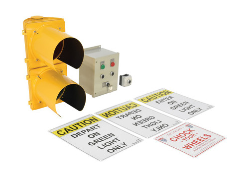 Vestil Aluminum Dock Traffic System - 22-1/2 In. x 14 In. x 21-3/4 In. - Yellow