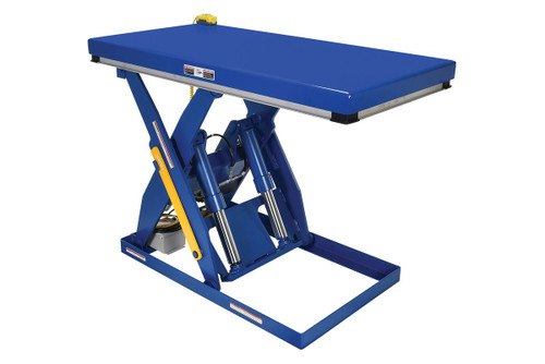 Vestil Steel Electric Hydraulic Lift Table - 24 In. x 48 In. 4000 lb - Blue