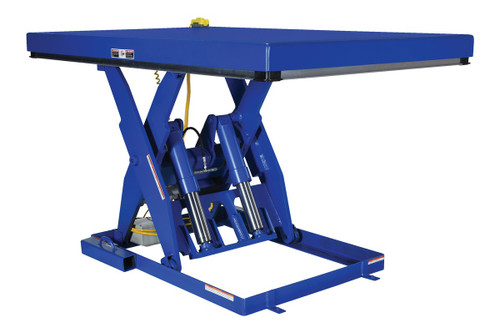 Vestil Steel Electric Hydraulic Lift Table - 48 In. x 72 In. 6000 lb - Blue
