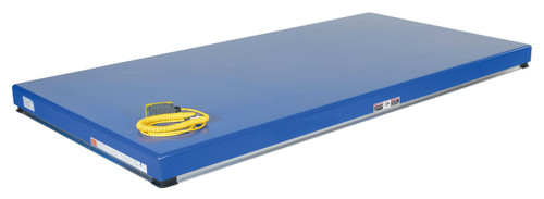 Vestil Steel Electric Hydraulic Lift Table - 56 In. Height 5000 lb - Blue
