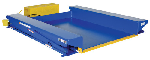 Vestil Steel Ground Lift Scissor Table - 52 In. x 70 In. 4000 lb - Blue